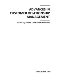 D. Catalan-Matamoros  — Advances in Customer Relationship Mgmt.
