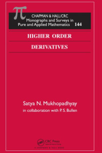 Mukhopadhyay, Satya N — Higher order derivatives