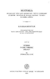 George John Stagakis — Studies in the Homeric Society