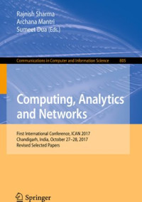 Rajnish Sharma, Archana Mantri, Sumeet Dua — Computing, Analytics and Networks