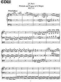 Бах И.С. — Прелюдия и Фуга Соль Мажор (BWV 550)