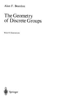 A.F. Beardon — The geometry of discrete groups