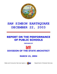 Division Of The State Architect, California Contributors — San Simeon Earthquake: Performance Of Public School Buildings