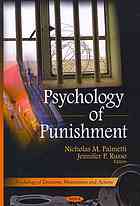 Palmetti, Nicholas M.; Russo, Jennifer P. — Psychology of punishment