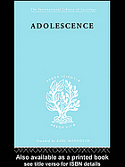 C  M Fleming — Adolescence : its social psychology, with an introduction to recent findings from the fields of anthropology, physiology, medicine, psychometrics and sociometry