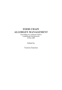 Victoria Emerton — Food chain allergen management