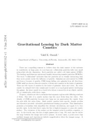 Vakif K Onemli — Gravitational lensing by Dark Matter Caustics