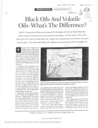 W.D McCain — Black Oils and Volatile Oils-What’s the Difference