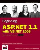 Chris Ullman; et al — Beginning ASP.NET 1.1 with VB.NET 2003