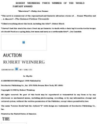 Robert Weinberg — The Devil's Auction