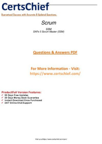 CertsChief — Get certified as a SAFe 5 Scrum Master with our comprehensive exam prep. Ace the SSM exam with our expert guidance and pass with flying colors. Start now!