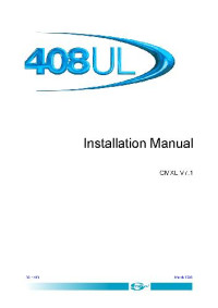  — 408UL Manuals - V7.1 - Issue 05-2003 - 408inst