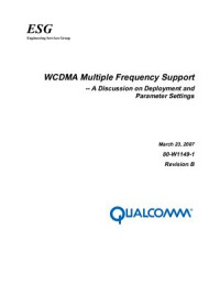  — WCDMA Multiple Frequency Support