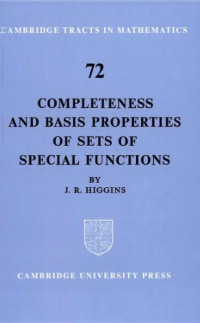 Higgins J.R. — Completeness and basic properties of sets of special functions