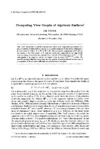 Rieger. — View graphs of algebraic surfaces. JSC 1993