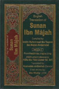 Imam Ibn Majah — Sunan Ibn Majah Volume 3