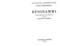 Paulus Silentiarius; Giovanni Viansino (editor) — Paolo Silenziario. Epigrammi - testo, traduzione e commento a cura di Giovanni Viansino