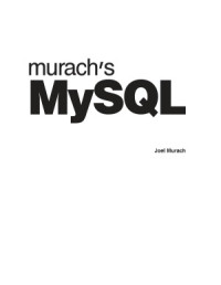 Joel Murach — Murach’s MySQL