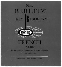 New Berlitz — New Berlitz Key Program French Zero