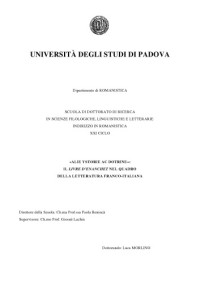 Luca Morlino — «Alie ystorie ac dotrine»: il Livre d’Enanchet nel quadro della letteratura franco-italiana