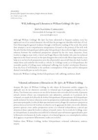 J. Saavedra-Carballido — Will, Suffering and Liberation in William Golding’s The Spire