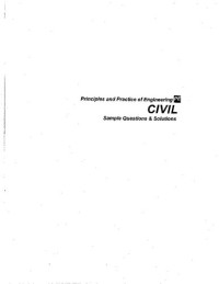 National Council of Examiners for Engineering — Principle and Practice of Civil Engineering Sample Questions