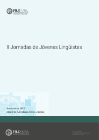 Lucía Alabart Lago [et al.]  — II Jornadas de jóvenes lingüistas.