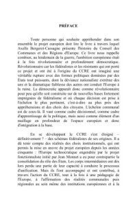 Axelle Bergeret-Cassagne — Pour une Europe federale des collectivites locales : Un demi-siecle de militantisme du Conseil des Communes et des Regions d'Europe 1950-1999