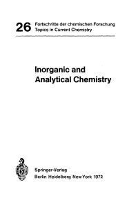 Prof. John L. Margrave, Dr. Kenneth G. Sharp (auth.) — Inorganic and Analytical Chemistry