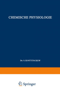 Sergej Pavlovič. Kostyčev — Lehrbuch der Pflanzenphysiologie