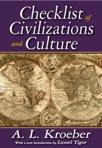 A. L. Kroeber — Checklist of Civilizations and Culture