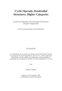 Andor Lukács — Cyclic Operads, Dendroidal Structures, Higher Categories [PhD thesis]