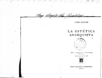 André Reszler — La estética anarquista