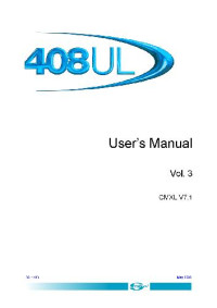  — 408UL Manuals - V7.1 - Issue 05-2003 - 408user3