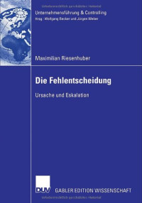 Maximilian Riesenhuber — Die Fehlentscheidung