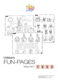  — Yes I Speak English. Children`s Fun Pages. Volume 1