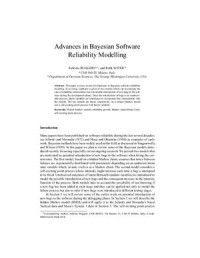 Ruggeri F., Soyer R. — Advances in Bayesian Software Reliability Modelling
