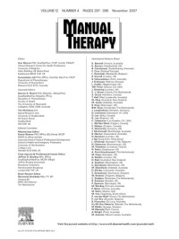 Editors: Ann Moore and Gwen Jull — Manual Therapy Journal - Volume 12, Issue 4, Pages 297-396 (November 2007)