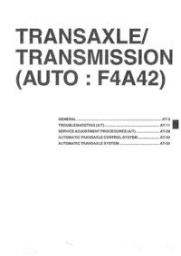  — Hyundai Sonata IV: Руководство по ремонту и эксплуатации. Part 1. Shop Manual (Volume 1) Заводская инструкция (часть 1)