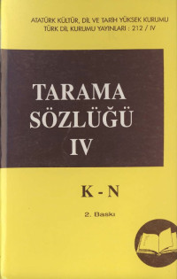 Ömer Asım Aksoy — Tarama Sözlüğü 4 - K-N