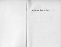 Simon Kemp — Medieval Psychology: (Contributions in Psychology)
