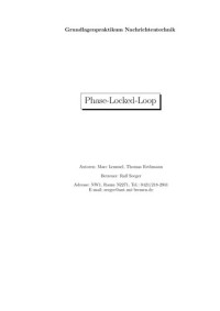 Marc Lemmel, Thomas Rethmann — Phase-Locked-Loop