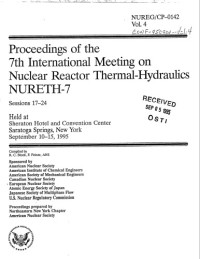  — Nuclear Reactor Thermal-Hydraulics Vol 4 [7th Intl Meeting]