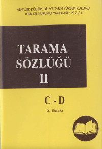 Ömer Asım Aksoy — Tarama Sözlüğü 2 - C-D