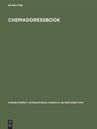  — ChemADDRESSbook