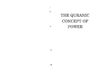 S. K. Malik — The Quranic concept of power