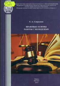 Сапрыкин Е.А. — Правовые основы работы с молодежью: Учебно-методическое пособие