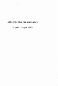 Kemper Simpson — Economics for the Accountant
