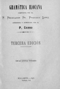 Francisco López Fr. — Gramática ilocana
