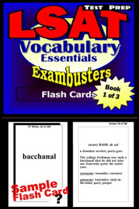 LSAT Exambusters — LSAT Test Prep Essential Vocabulary - Exambusters Flash Cards - Workbook 1 of 3: LSAT Exam Study Guide